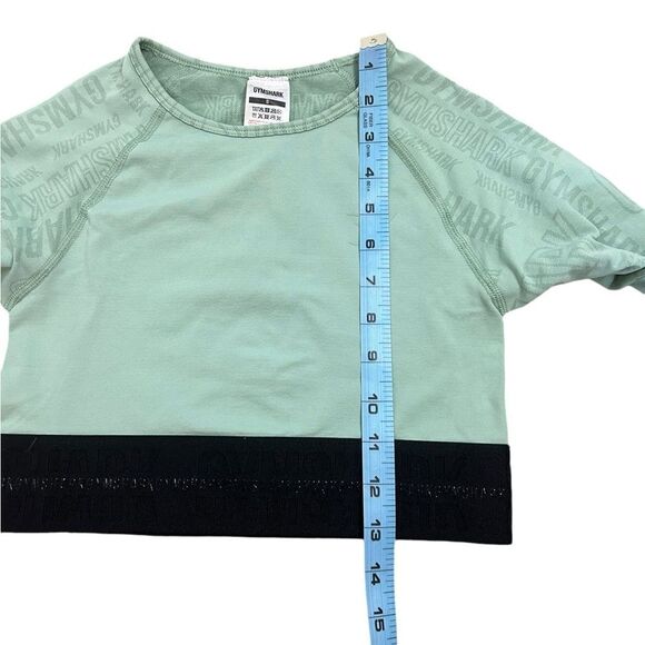 Gymshark Sage Green Vision Activewear Long Sleeve Crop Top Women’s Sz Small NWT - Picture 7 of 8